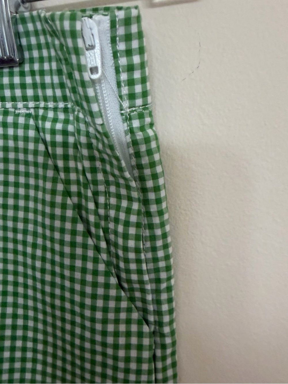 Jamie and Jack Green Gingham Girls Shorts - Picture 3 of 6